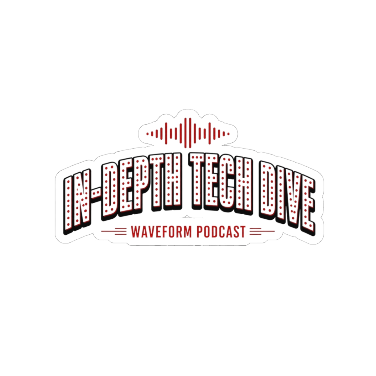 Waveform: The MKBHD Podcast "In-Depth Tech Dive" Sticker — official Waveform: The MKBHD Podcast Stickers