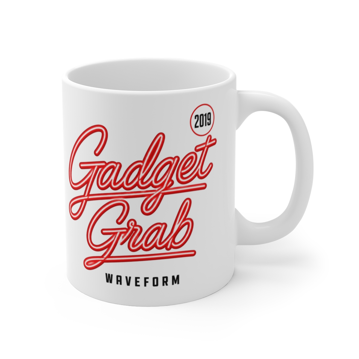 Waveform: The MKBHD Podcast "Gadget Grab" White Mug - Waveform: The MKBHD Podcast official Mugs & Drinkware merch